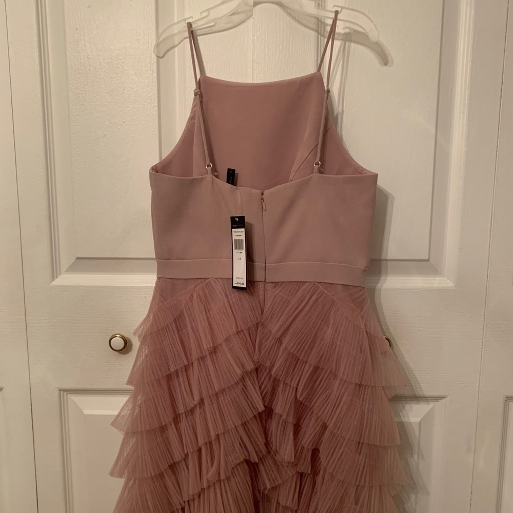 BCBGMaxAzria Mauve Ruffle Mini Dress - Picture 2 of 3